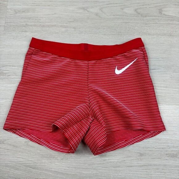 Nike Pro Elite Track & Field Tight Running Shorts Womens XS Red AO8486-000 - Picture 1 of 3